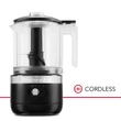 Kép 3/8 - 5KFCB519EBM Kitchen Aid vezeték nélküli aprítógép matt fekete színben-ismétlem vezeték nélküli :-)