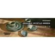 Kép 2/2 - Porcelán lapostányér Rockzzero sorozat mirtusz zöld | WAS452301022 | vasert-gastro.hu 