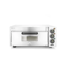 Hendi kompakt pizzasütő 230V 2000W samottlappal, max. 39 cm-es pizzákhoz, rozsdamentes acél kivitelben | vasert-gastro.hu