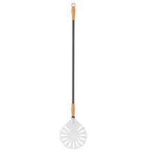 Hendi kerek, perforált pizzalapát 230x1200 mm eloxált alumíniumból, csúsztatható markolattal, vasert-gastro.hu