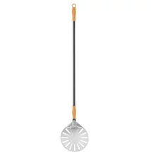 Hendi kerek és perforált pizzalapát 230x1200 mm rozsdamentes acélból, csúsztatható markolattal, vasert-gastro.hu