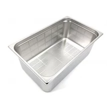 GN 1/1 200 mm perforált rozsdamentes GN edény | vasert-gastro.hu