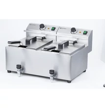 Hendi 209301 Olajsütő 2x8l űrtartalom, leeresztő csap