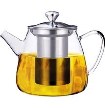 Üveg teáskanna szűrővel 400ml  Ilsa | IL07380450IVV | vasert-gastro.hu