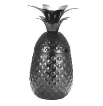 Ananász formájú fém koktélos pohár fekete színű. | vasert-gastro.hu