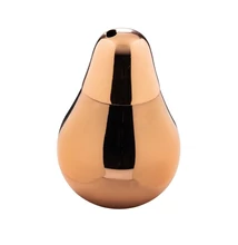 Körte formájú fém koktélos pohár rosé színű. | vasert-gastro.hu