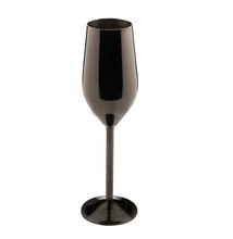 Acél koktélos pohár - pezsgős pohár fekete 240ml | vasert-gastro.hu