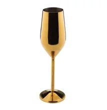 Acél koktélos pohár - pezsgős pohár arany 240ml | vasert-gastro.hu