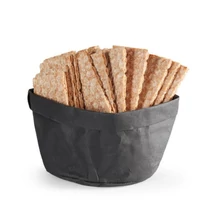 Fekete mosható kenyérkosár természetes szálakból | Pujadas | P100.826