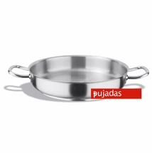 P205.050 Rozsdamentes kétfülű serpenyő 50 cm  'INOX-PRO'