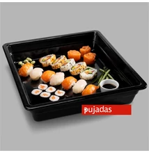 P22.047 GN 2/3 fekete  melamin tálalóedény, 65 mm | vasert-gastro.hu