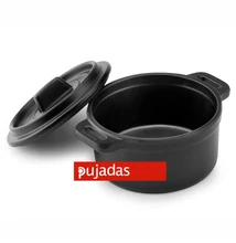 P23.810 Mini melamin edény fedővel fekete 14Ø | vasert-gastro.hu