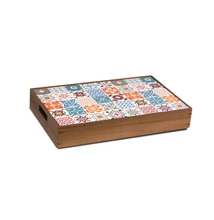 Színes, mozaik csempe mintás melamin tálca GN 1/1 | Pujadas | P22680 | vasert-gastro.hu