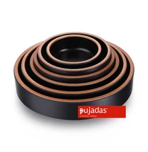 Tapas tál, egyenes falú, fekete melamin átm: 10,5cm Pujadas p72.710 | vasert-gastro.hu