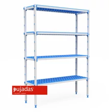 4 szintes kész polcok (175 cm magas 55,5 cm mély) 6m hosszúságig Pujadas P74F 4 szintes kész polcok (175 cm magas 55,5 cm mély) 6m hosszúságig Pujadas P74F