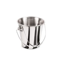 06310 Mini rozsdamentes szervírozó vödröcske 9x9 cm