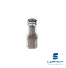 01519 Üveg borsszóró rozsdamentes tetővel