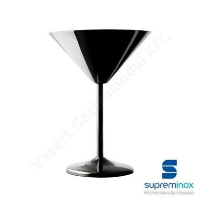 Fényes fekete martinis pohár 0 8194N Supreminox