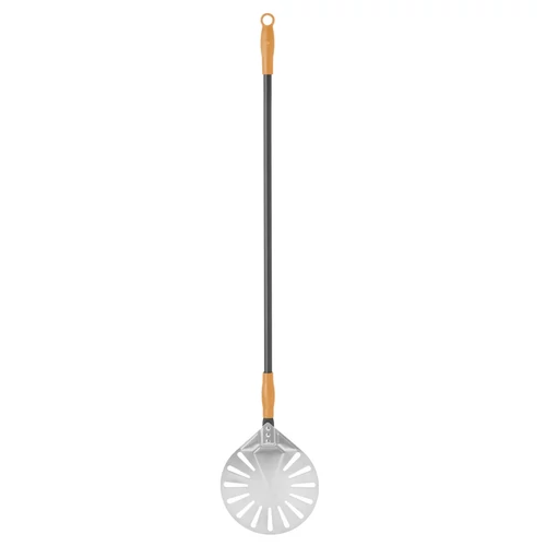 Hendi kerek és perforált pizzalapát 230x1200 mm rozsdamentes acélból, csúsztatható markolattal, vasert-gastro.hu
