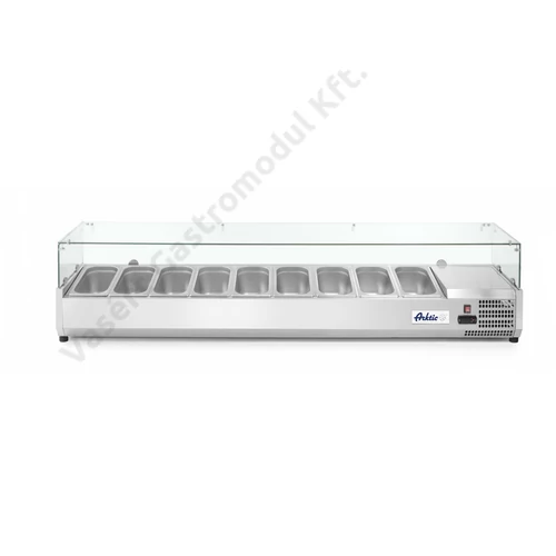 Hendi 232996 pultra helyezhető feltéthűtő 9xGN 1/3 méretben 200cm-es szélességben