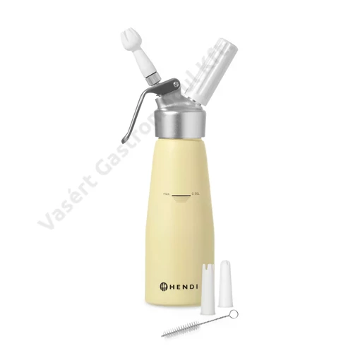 Habszifon 0,5l űrtartalommal, pasztell sárga külsővel &quot;Kitchen Line | Hendi | HE 9758862