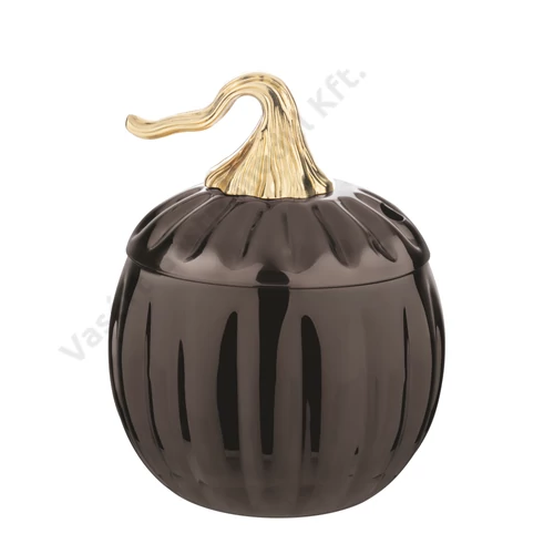 Sütőtök formájú fém koktélos pohár fekete színű. | vasert-gastro.hu