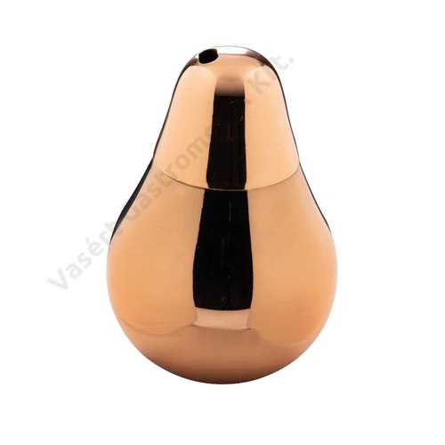 Körte formájú fém koktélos pohár rosé színű. | vasert-gastro.hu