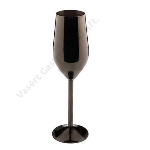 Acél koktélos pohár - pezsgős pohár fekete 240ml | vasert-gastro.hu