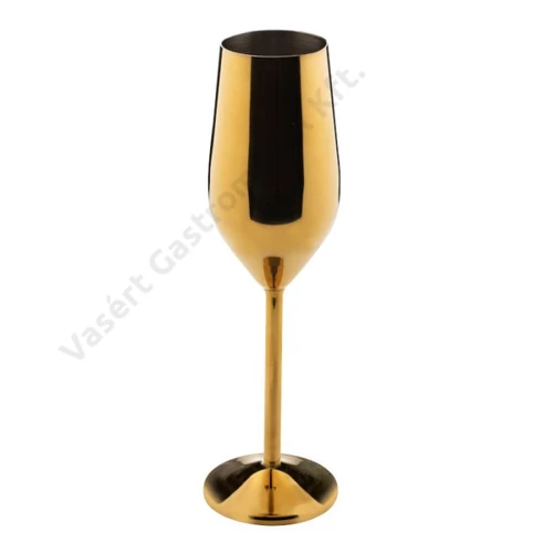 Acél koktélos pohár - pezsgős pohár arany 240ml | vasert-gastro.hu