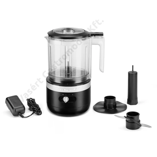 5KFCB519EBM Kitchen Aid vezeték nélküli aprítógép matt fekete színben