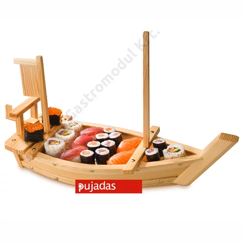 P100.600 Hajó formájú bambusz sushi tálaló 50x20 cm