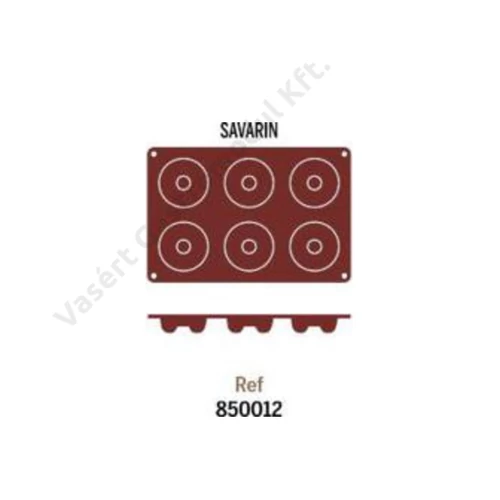 P850.012 6 részes szilikon forma 'Savarin'