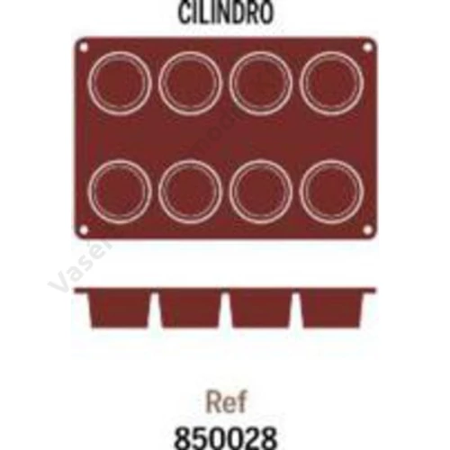 P850.028 8 részes szilikon forma 'Cilindro'