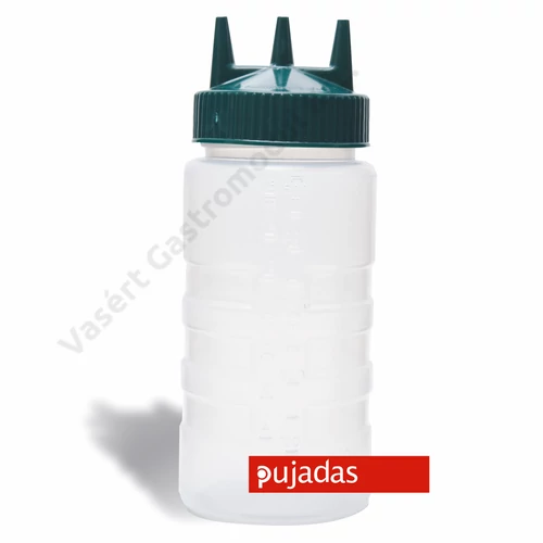 3316-13191 Műanyag tubus átlátszó tripla csőrrel 500 ml