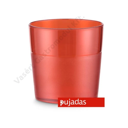 P924.002R Polikarbonát pohár piros ᴓ7cm