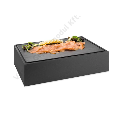 P904.160 CUBIC Melamin asztali kínáló fekete | vasert-gastro.hu