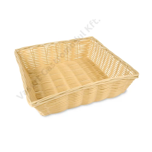 09020 Rattan szögletes  kenyérkosár 23x15x7cm