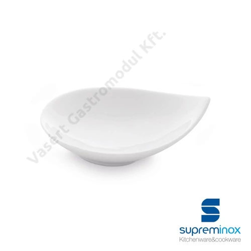 Mini porcelán levél alakú kínáló tálka finger food kínálásához |Supreminox| 03851