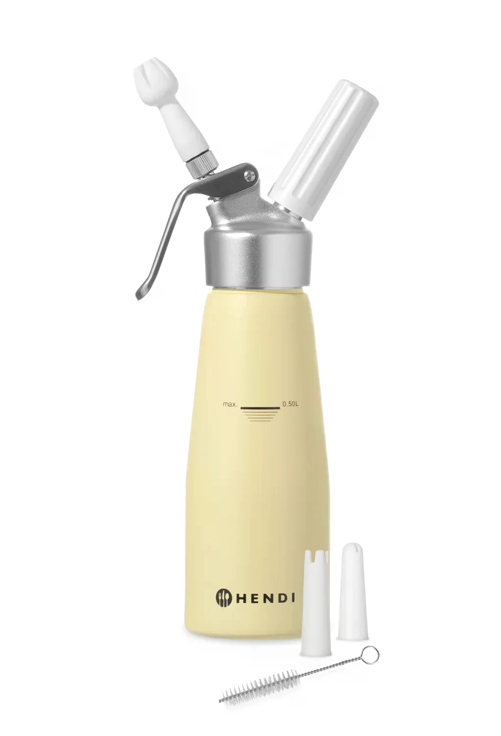 Habszifon 0,5l pasztell sárga 