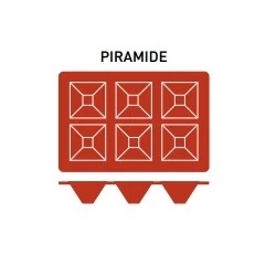 6 részes szilikon forma 'Piramide'