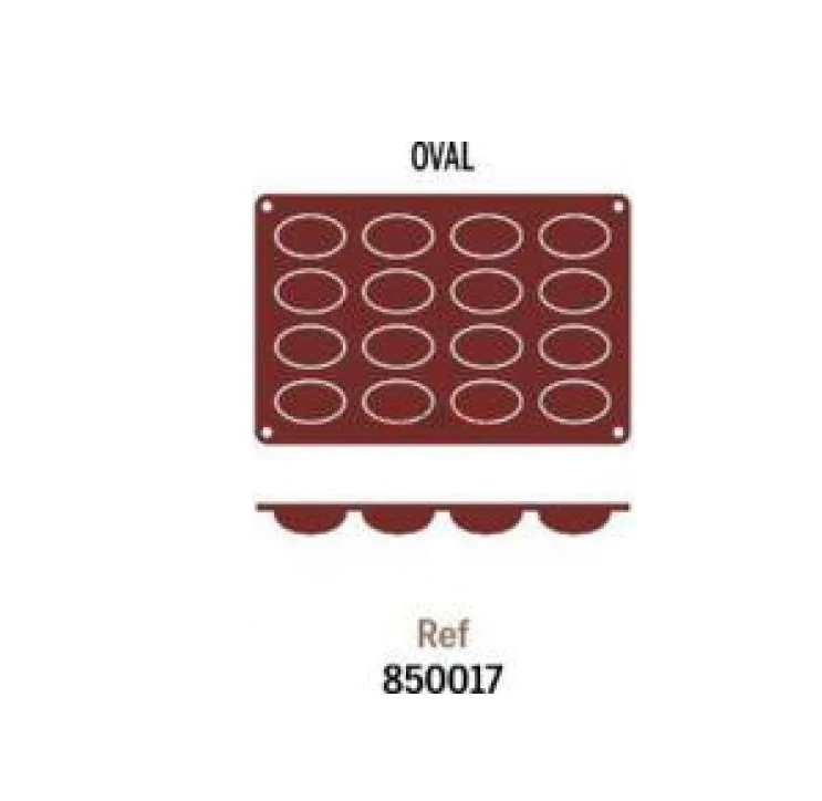 16 részes szilikon forma 'Oval'