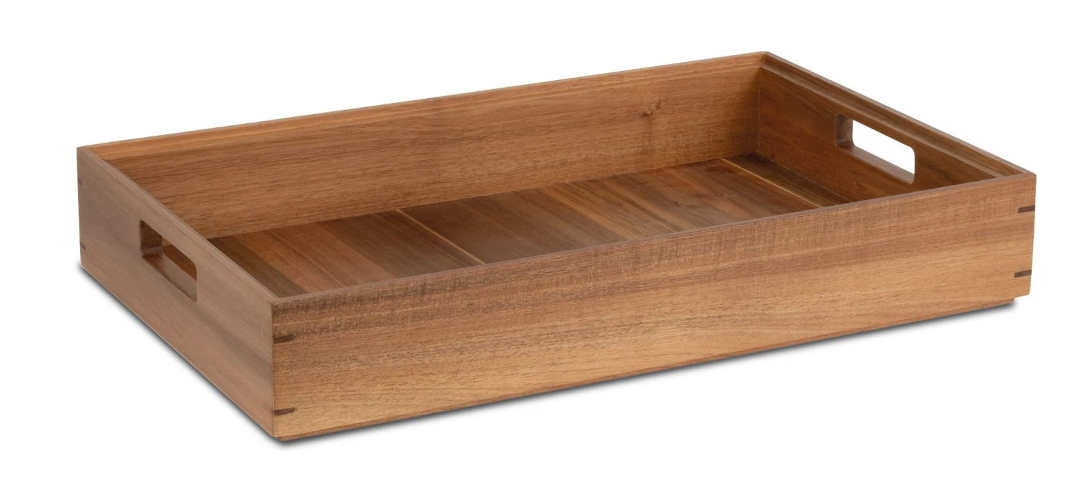 Fa tálca - box,  GN1/1-es tálalólaphoz, 6cm magas