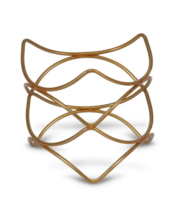 Büféállvány - korona 19cm arany